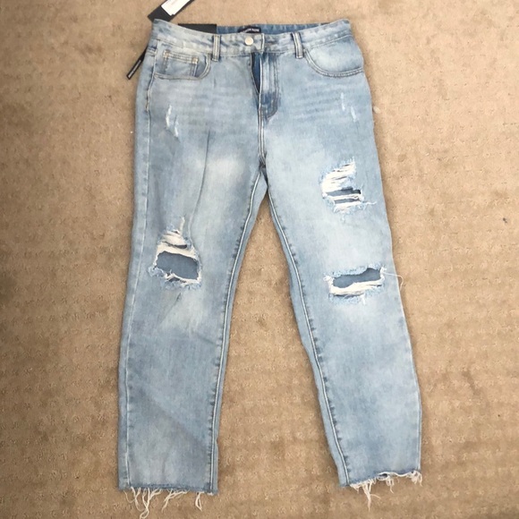 PrettyLittleThing Jeans | Trendy Vintage Ripped Baggy Mom Jeans | Poshmark